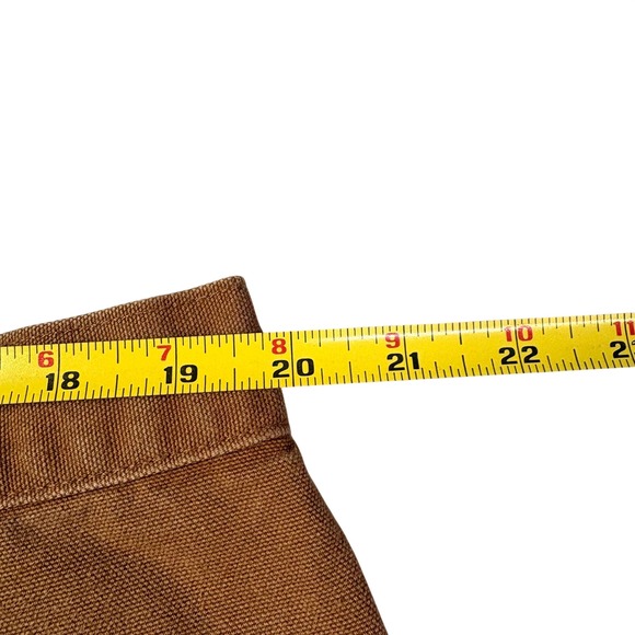 Carhartt B136 BRN Original Dungaree Fit Mens Brown Double Knee Pants 40x32 - Picture 5 of 6